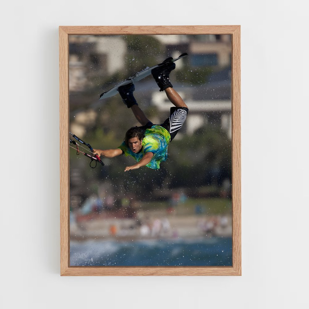 Poster Vol au Dessus de Cape Town – affiche Kitesurf (vue 4)